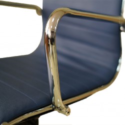 Nelia  Medium Back Office Chair Executive Semi Leather  Model ALU 03