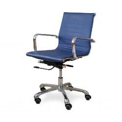 Nelia Medium Back Office Chair Executive Semi Leather  Model ALU 03