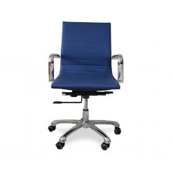 Nelia Medium Back Office Chair Executive Semi Leather  Model ALU 03