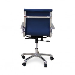 Nelia Medium Back Office Chair Executive Semi Leather  Model ALU 03