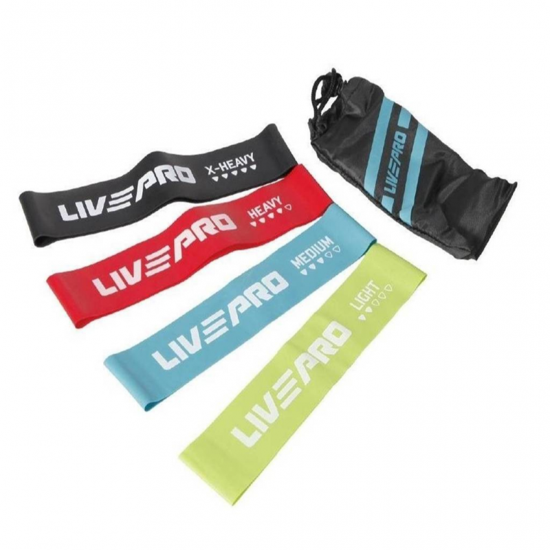 Livepro LP8412 Set of 4 Resistance bands