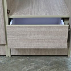 Danica Wardrobe 3 Doors MDF Melamine Linen