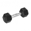 Black Rubber Hex Dumbbell  Set 5kg