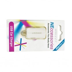 Whizzy USBC1W 2.1Amp USB Car Charger White