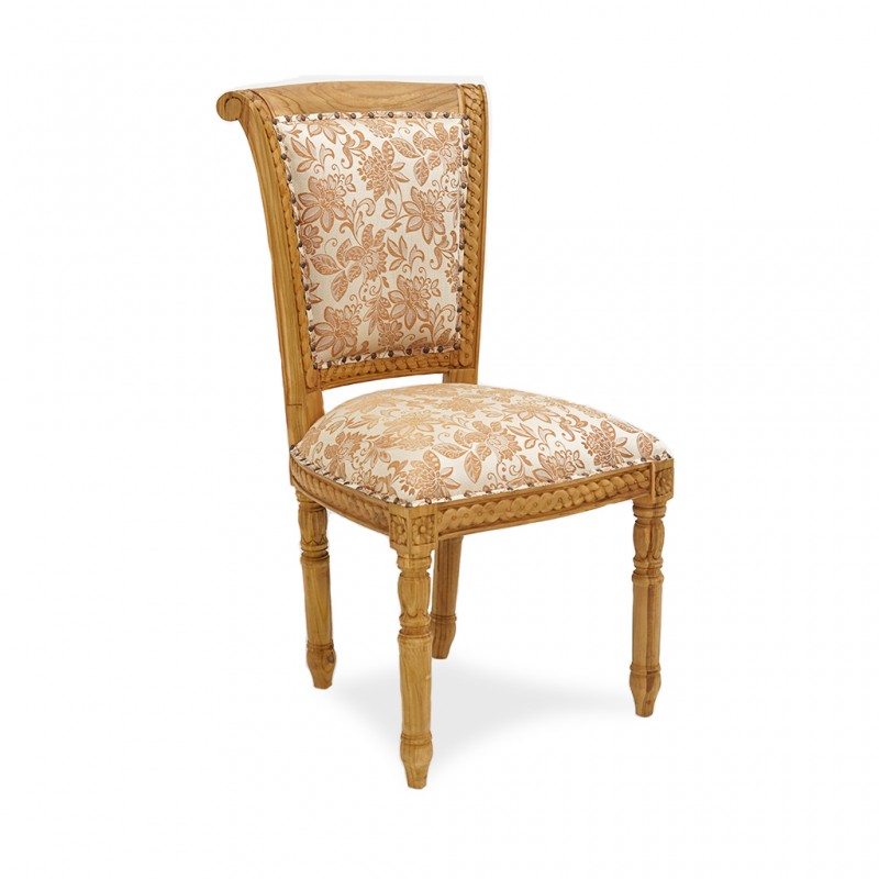 Azzona Dining Chair In Teak W/Fabric Cushion Seat