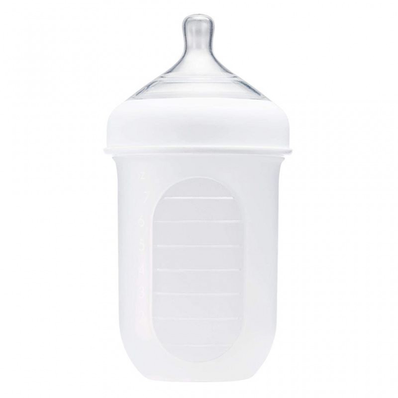 Boon Nursh Silicone Pouch Bottle 8oz-white B11209