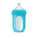 Boon Nursh Silicone Pouch Bottle 8oz-Blue