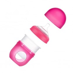 Boon Nursh Silicone Pouch Bottle 8oz-Pink