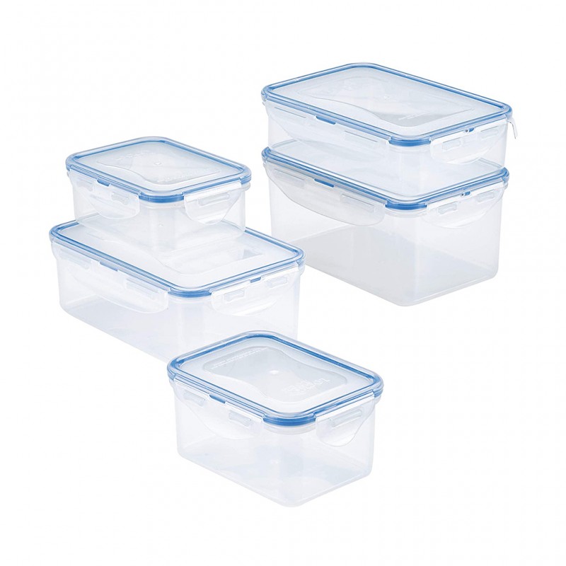 Lock & Lock HPL815SG5 Rectangle Containerx5pcs "O"