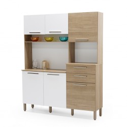 Montesa Kitchen Cabinet Nogal White