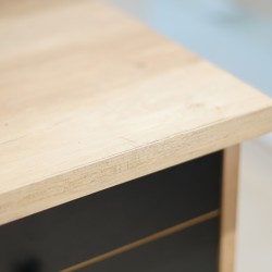 Toledo Office Table Summer Oak+D.Grey PB