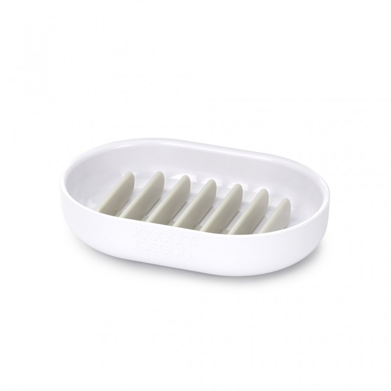 Joseph Joseph Duo 70555-JJ Quick-Drain 11cm White Soap Dish "O"