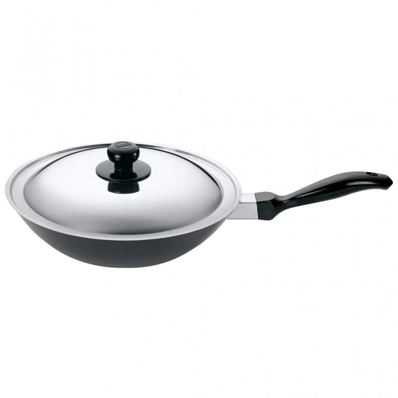 Futura Q71 26cm 2L Flat N/S Deep Frypan with Lid