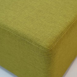 Picasso Ottoman in Plain Mustard Fabric