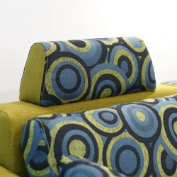 Picasso Sofa Corner in Mustard Fabric