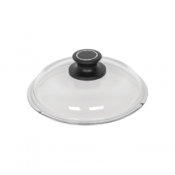 AMT 016-E-Z1-L2 16cm Glass Lid With English Sleeve With Mounted Lid Knob "O"