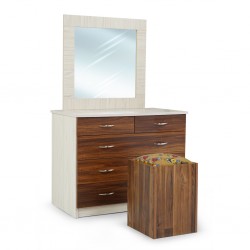 Tripoli Dressing Table MDF Kiaat and Creamywood