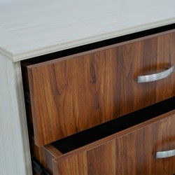 Tripoli Chest of Drawers MDF Kiaat and Creamywood