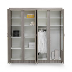 Colton Wardrobe 4 Doors MDF Arom