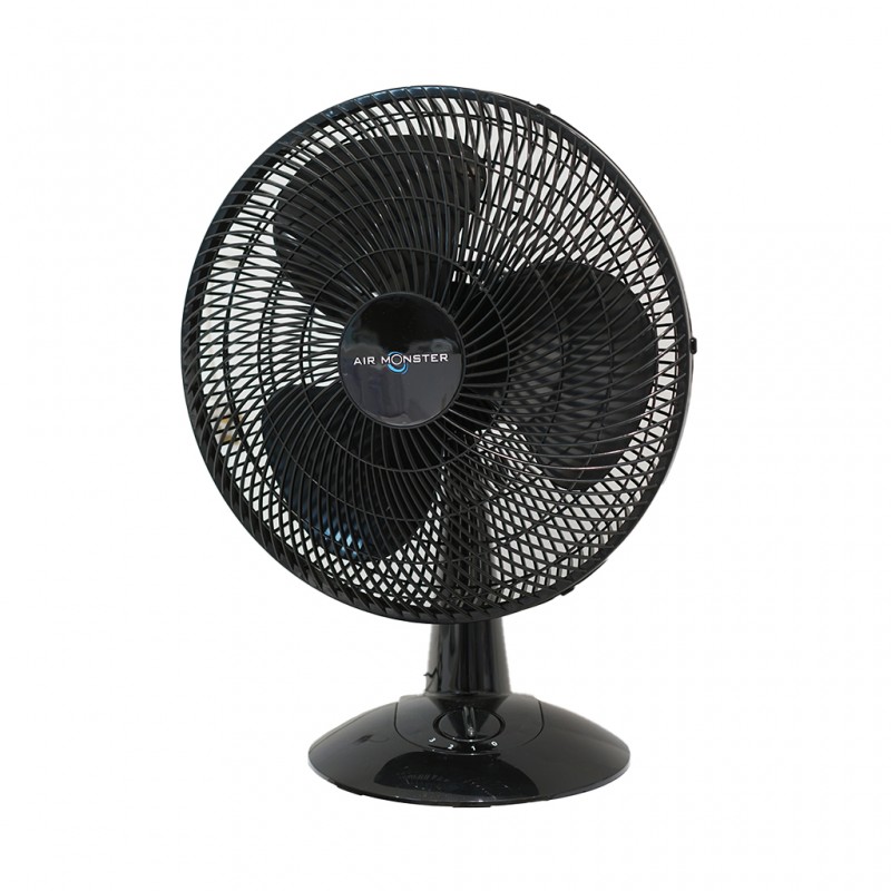 Air Monster 15054PG 16'' (40cm) Black Table Fan