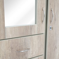 Venlo Wardrobe 4 Doors MDF Maroon