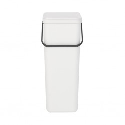 Brabantia 251061 40L White Sort & Go Waste Bin 10YW "O"