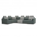 Picasso Sofa Corner Grey Fabric