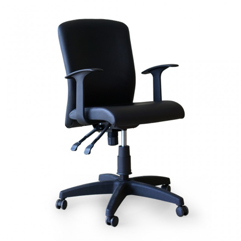 Mimosa Office Chair With Armrest TK20 Semi Leather Mimosa Office Chair With Armrest TK20 Semi Leather