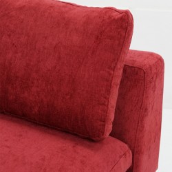 Tamarin Armless Chair Red Col Fabric