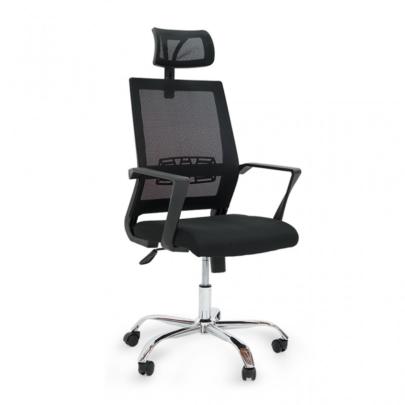 Cyrus High Back Office Chair Full Black Color