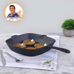 Wonderchef WON514 Forza Cast Iron 26cm Grillpan Pre-seasoned