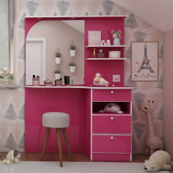 Hera Dressing Table Particle Board Pink Color