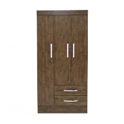 Caribe Wardrobe 3 doors Brown