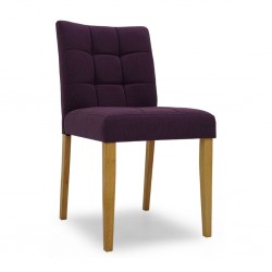 Davin Dining Chair Natural/Violet Color