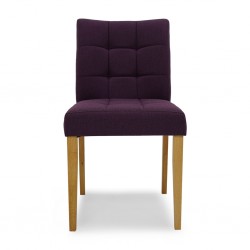 Davin Dining Chair Natural/Violet Color