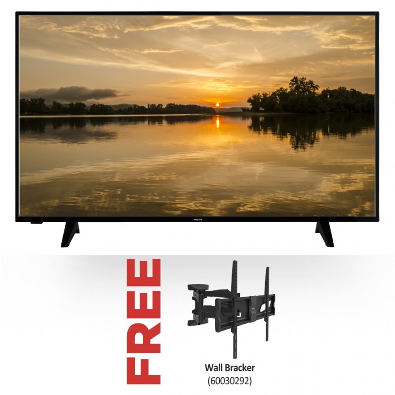 Myros DSU-559000AP 55” 4K Smart TV & Free Myros MYWBR519 Tilting Wall Mount for 37" to 70" Myros DSU-559000AP 55” 4K Smart TV & Free Myros MYWBR519 Tilting Wall Mount for 37" to 70"
