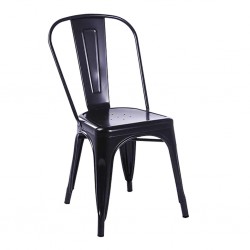 Stacking Chair COUNYC161 Black Metal