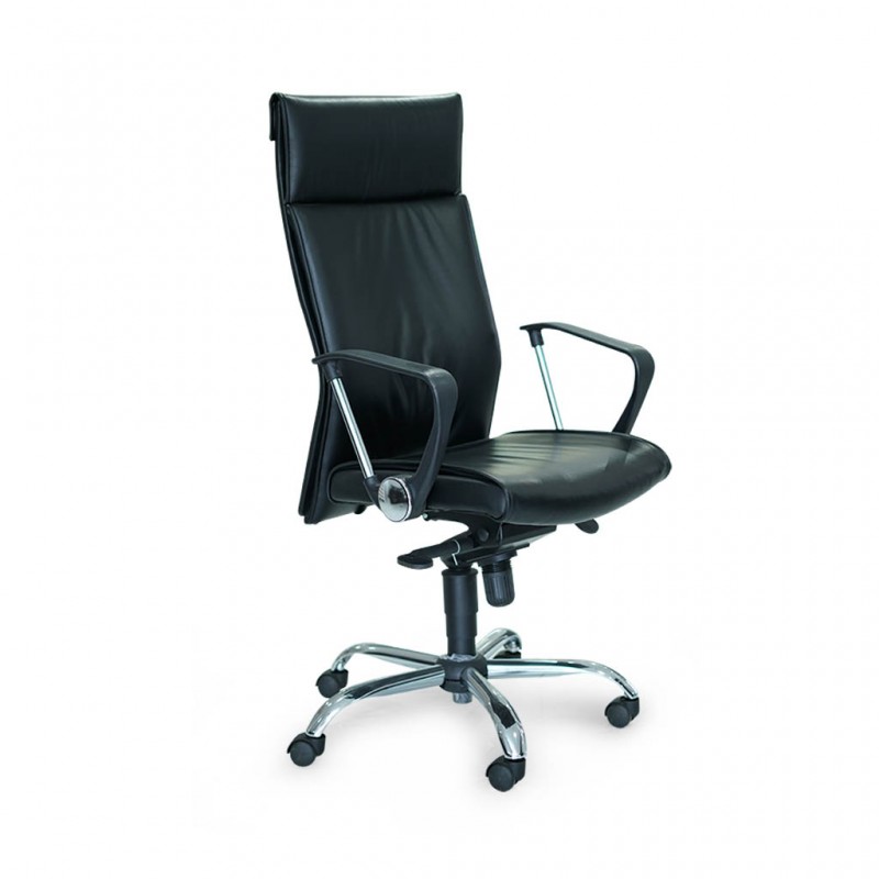 High Back Black Chair COUFU01