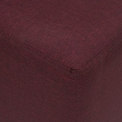 Picasso Ottoman in Plain Purple Fabric