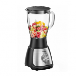 Decakila KEJB002W 1.5L Plastic Stand Blender 500W - Black "O"