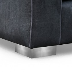 Delta Sofa Corner D.Grey Fabric