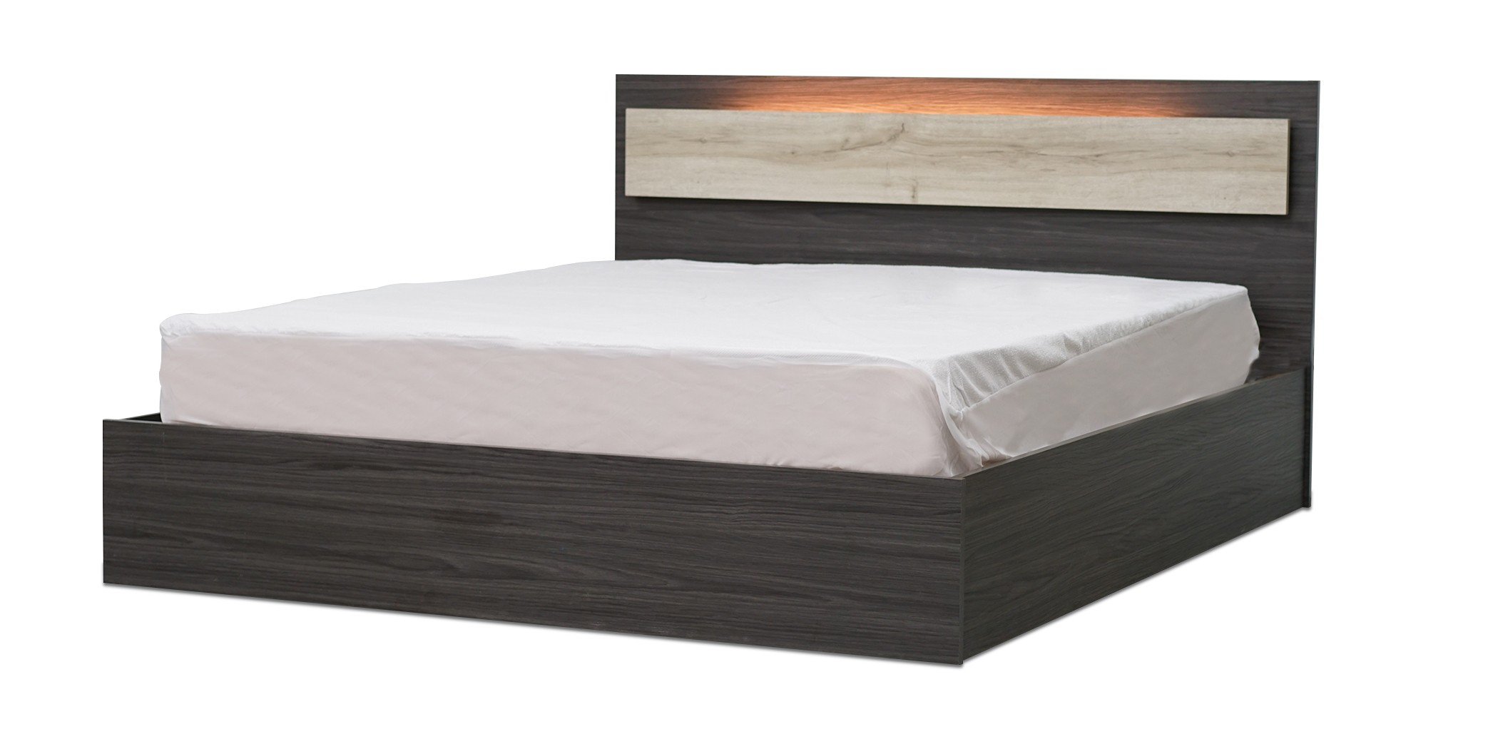 Florence bed 160x200 cm MDF with LED light