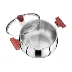 Hawkins SSH40G 4L Tri-Ply S/Steel CooknServe Handi With Glass Lid