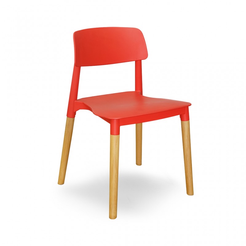 Stacking Chair COUXL802 Red Plastic Stacking Chair COUXL802 Red Plastic