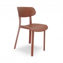 Stacking Chair COUXL804 Brown Plastic