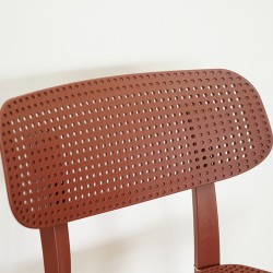 Stacking Chair COUXL804 Brown Plastic