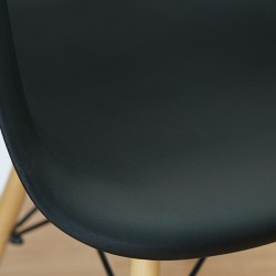 Stacking Chair COUXL815 Black Plastic