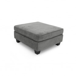 Bella Sofa Corner +Ottoman Grey Col Fabrics