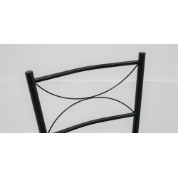 Barite Table and 4 Chairs Metal
