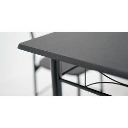 Barite Table and 4 Chairs Metal